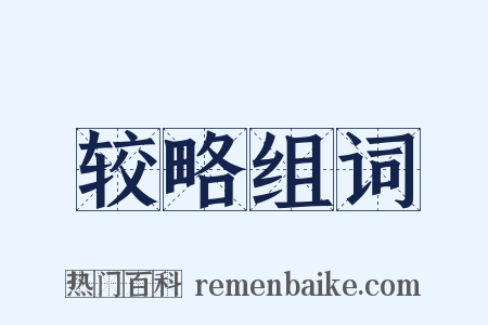 较略组词是什么意思的图片